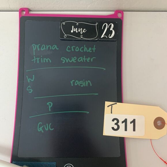 Prana Crochet Trim Sweater Womens S Raisin Stitch Tassle Cotton Tweed Scoop Neck - Picture 12 of 13